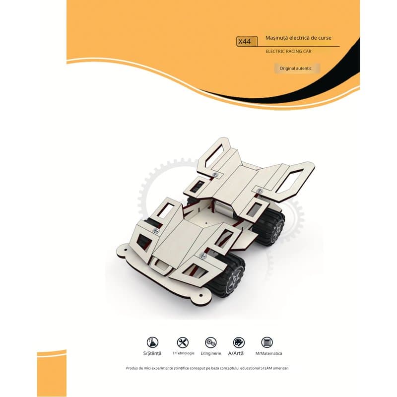 Mașinuța de Curse Electrică - kit DIY asamblat