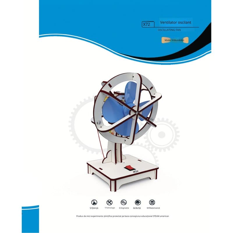 Ventilator cu Oscilație - kit DIY asamblat