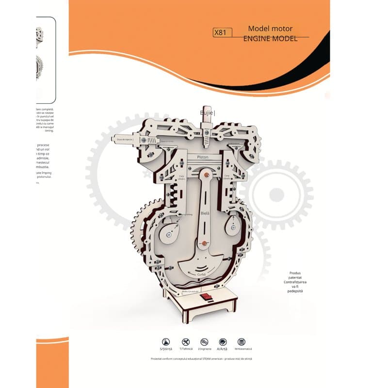 Model de Motor - kit DIY asamblat