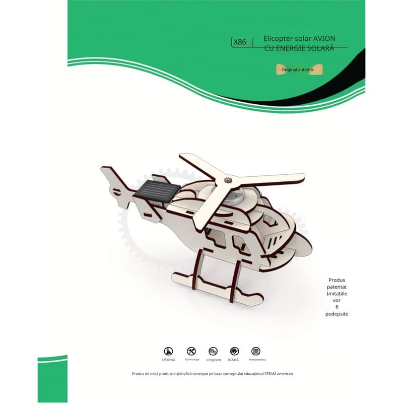 Elicopter Solar - kit DIY asamblat